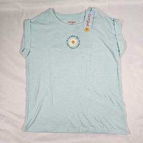 Cat & Jack Girls' Short Sleeve Crop Graphic T-Shirt - Mint XL, Green Shop Now at Rainy Day Deliveries