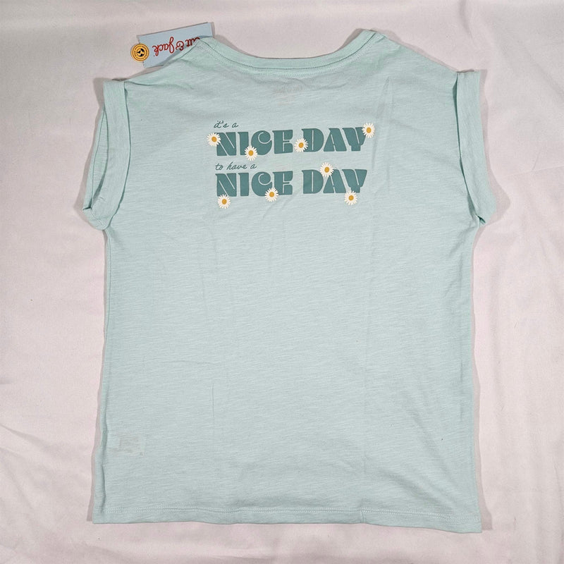 Load image into Gallery viewer, Cat &amp; Jack Girls&#39; Short Sleeve Crop Graphic T-Shirt - Mint XL, Green Shop Now at Rainy Day Deliveries
