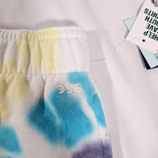 DSG Girls Boyfriend Fleece Shorts Swirl Pride Tie Dye Shop Now at Rainy Day Deliveries