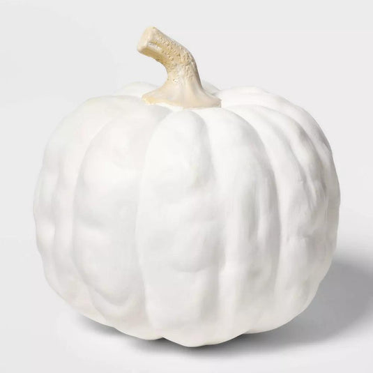 Hyde & EEK! Boutique™ Small Sheltered Porch Pumpkin White Halloween Decorative Sculpture Shop Now at Rainy Day Deliveries