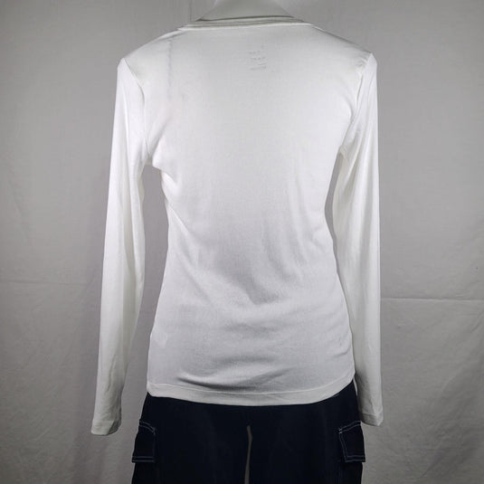 Womens Long Sleeve Scoop Neck Ribbed T Shirt - A New Day Shop Now at Rainy Day Deliveries