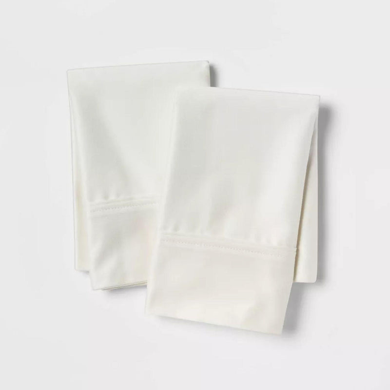 Load image into Gallery viewer, Threshold 400 Thread Count Solid Performance Pillowcase Set - Sour Cream Shop Now at Rainy Day Deliveries
