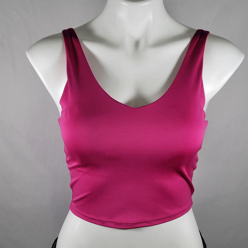 Load image into Gallery viewer, Women&#39;s Light Support V-Neck Cropped Sports Bra - All In Motion Berry Purple Shop Now at Rainy Day Deliveries
