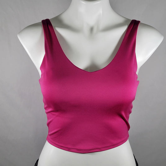 Women's Light Support V-Neck Cropped Sports Bra - All In Motion Berry –  Rainy Day Deliveries