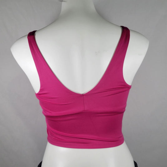 Women's Light Support V-Neck Cropped Sports Bra - All In Motion Berry Purple Shop Now at Rainy Day Deliveries
