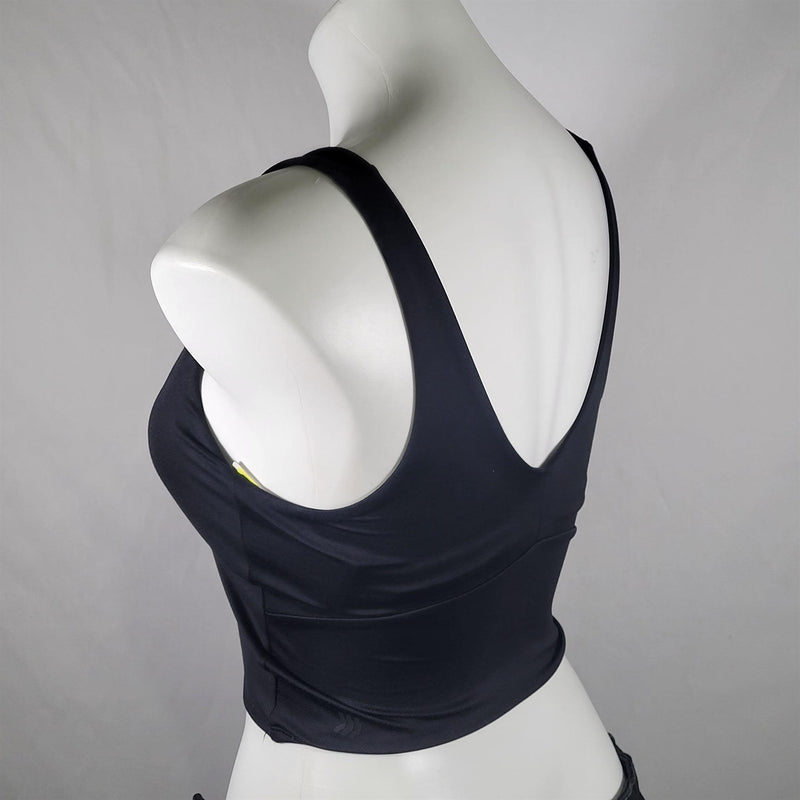 Load image into Gallery viewer, Women&#39;s Light Support V-Neck Cropped Sports Bra - All In Motion Black Shop Now at Rainy Day Deliveries

