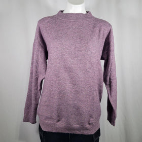 Heather Purple Mock Turtleneck Sweater - XS Shop Now at Rainy Day Deliveries