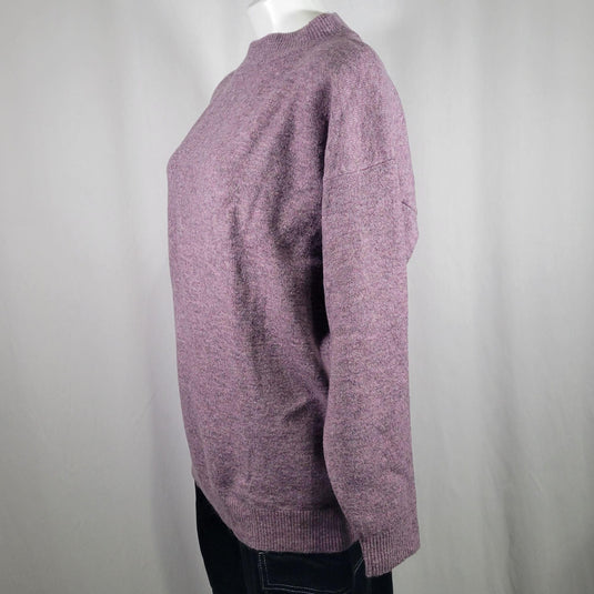 Heather Purple Mock Turtleneck Sweater - XS Shop Now at Rainy Day Deliveries
