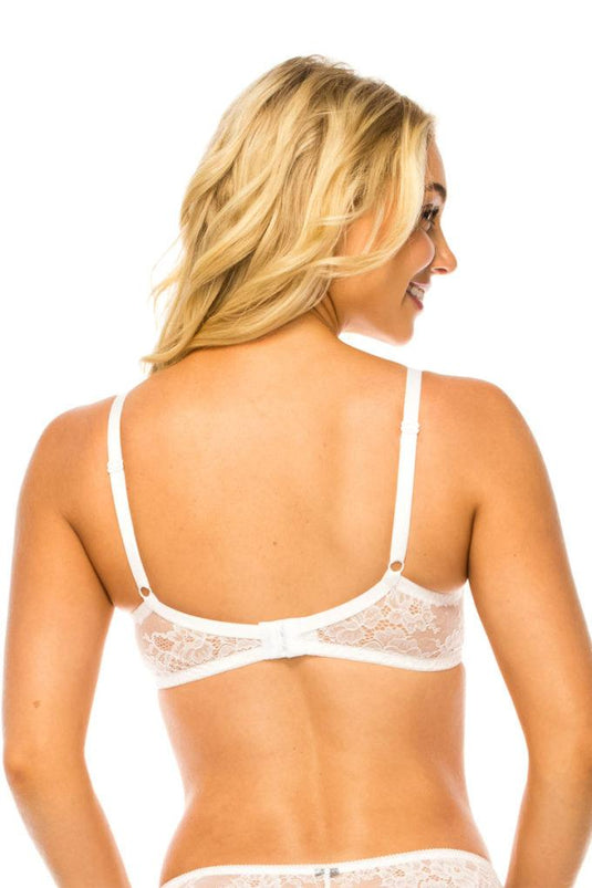 Floral Lace Bra with Two-Hook Closure & Underwire Shop Now at Rainy Day Deliveries