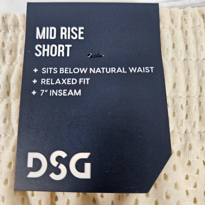 Load image into Gallery viewer, DSG Women&#39;s 7” Mesh Shorts Medium, Light Sand Shop Now at Rainy Day Deliveries
