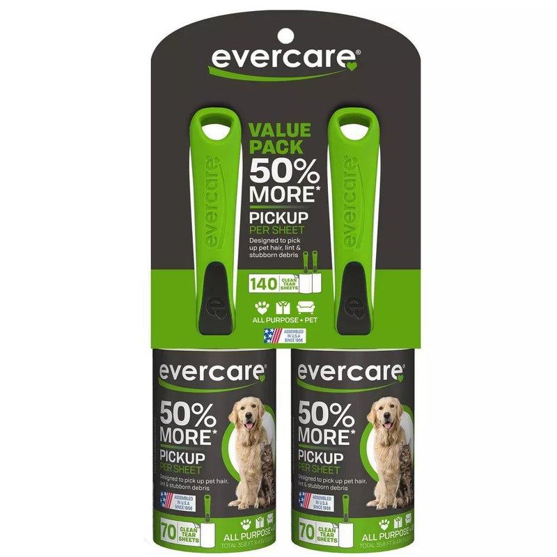 Load image into Gallery viewer, Evercare Ergo Grip 70-Sheet Extra-Sticky, Twin Pack Lint Roller, Large Shop Now at Rainy Day Deliveries
