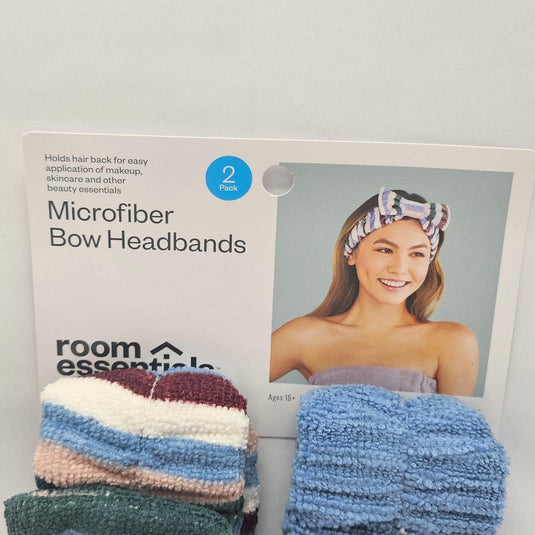 Ultra-Soft Microfiber Makeup Headband - 2pc Shop Now at Rainy Day Deliveries