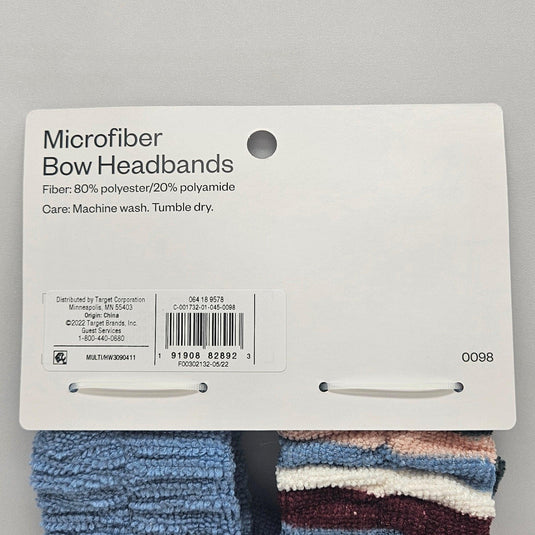 Ultra-Soft Microfiber Makeup Headband - 2pc Shop Now at Rainy Day Deliveries