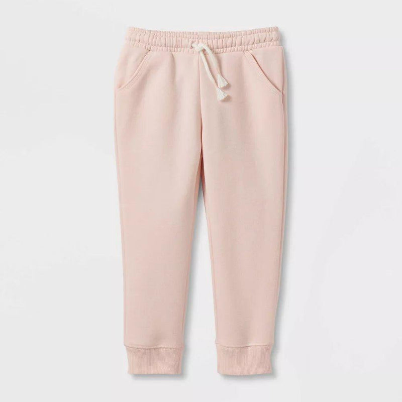 Load image into Gallery viewer, Toddler Girls&#39; Solid Fleece Jogger Pants - Cat &amp; Jack™ Pink Shop Now at Rainy Day Deliveries
