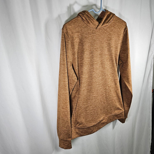 VRST Hoodie: Men's R & R Jersey Hoodie, Small, Tobacco Brown Heather Shop Now at Rainy Day Deliveries