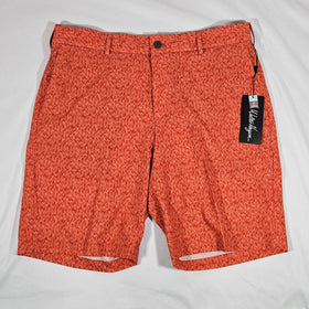 Walter Hagen Men's Perfect 11 Performance Golf Shorts in Vibrant Orange - Superior Comfort and Style on the Course Shop Now at Rainy Day Deliveries