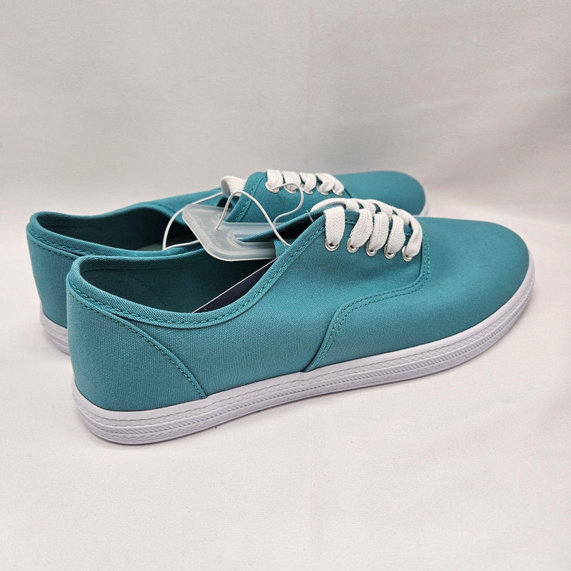 Load image into Gallery viewer, Women&#39;s Lunea Canvas Lace Up Shoes - Teal Universal Thread Shop Now at Rainy Day Deliveries
